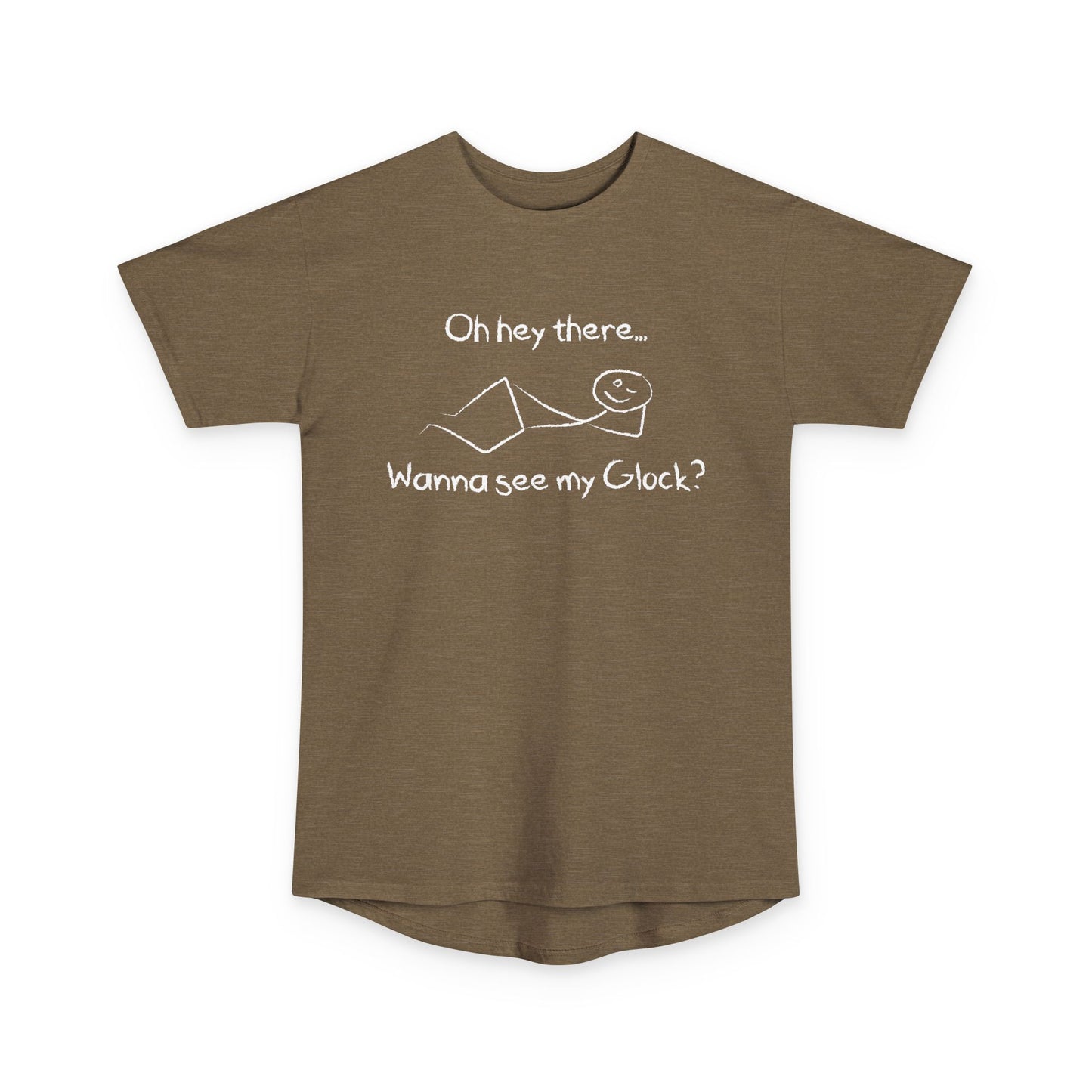 Wanna See My Glock Long Body Urban Tee