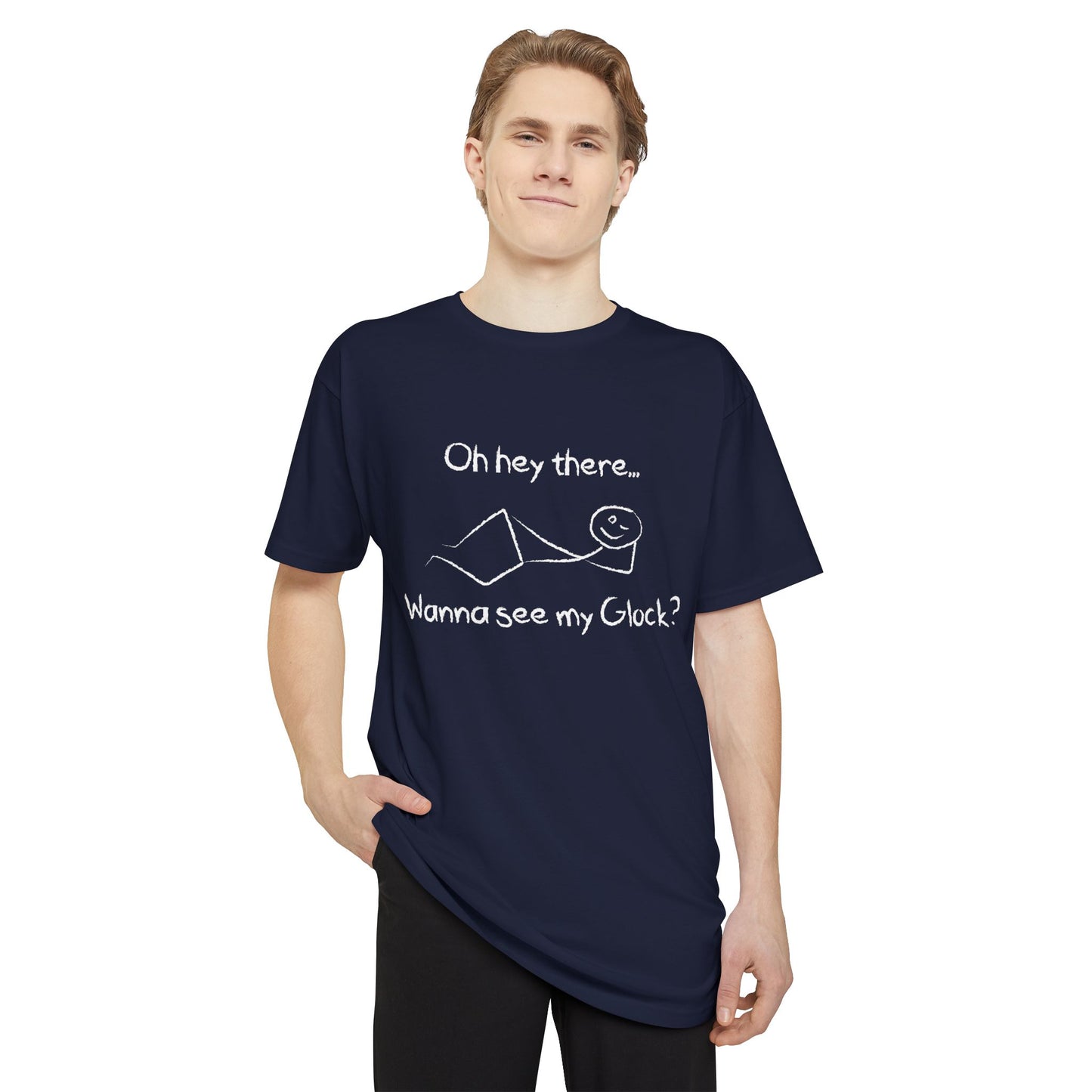 Wanna See My Glock Long Body Urban Tee