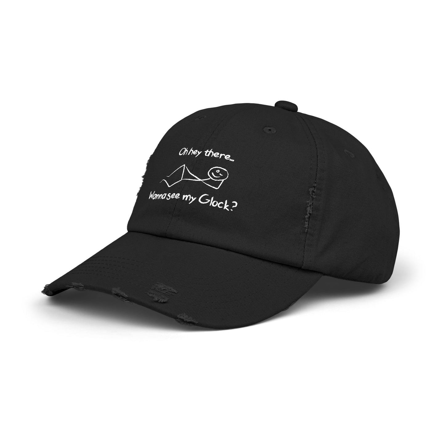 Wanna See My Glock Distressed Cap