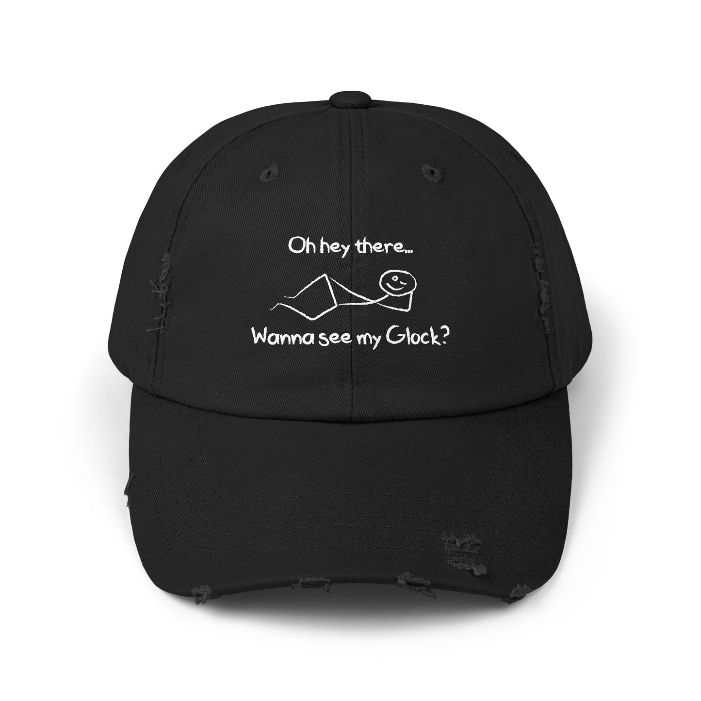 Wanna See My Glock Distressed Cap