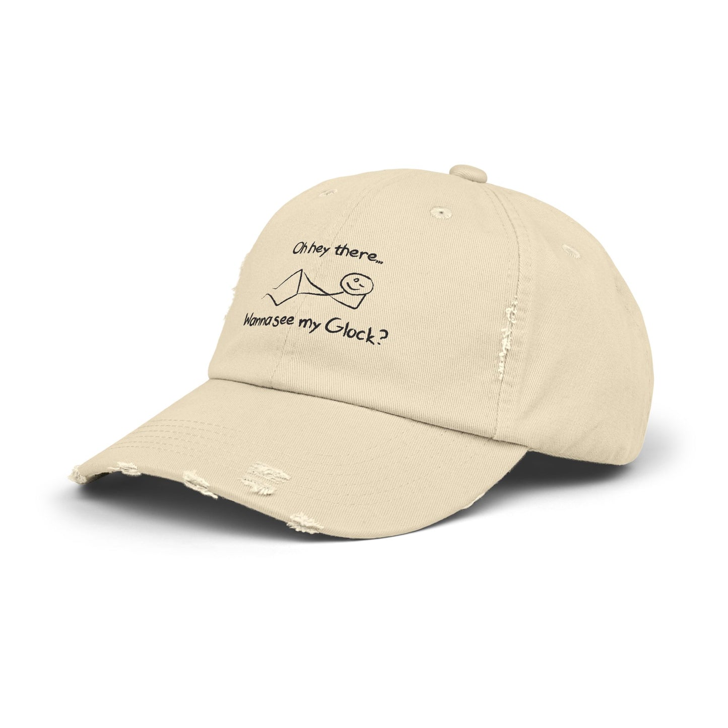 Wanna See My Glock Distressed Cap