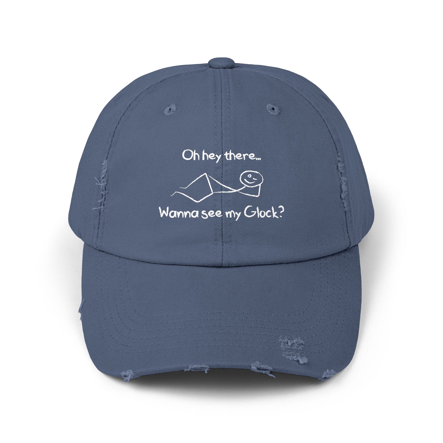 Wanna See My Glock Distressed Cap