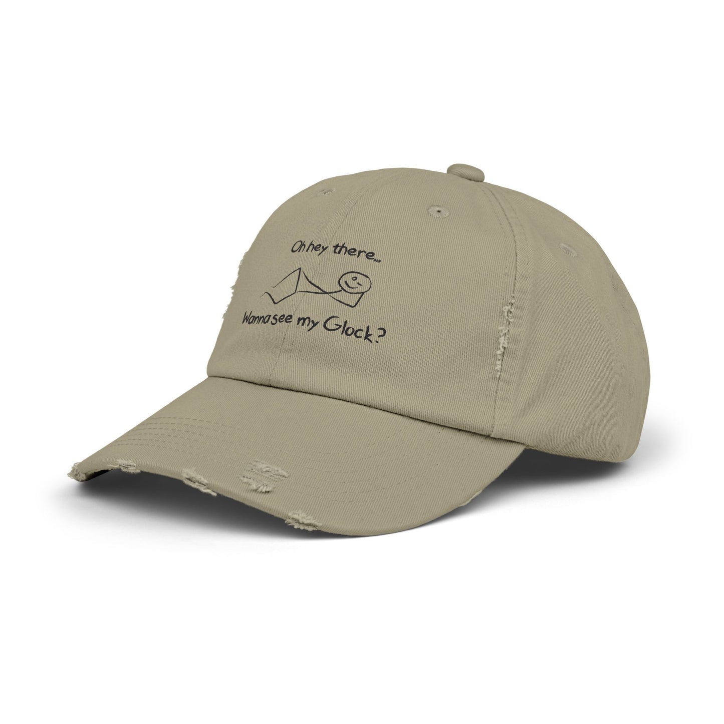 Wanna See My Glock Distressed Cap