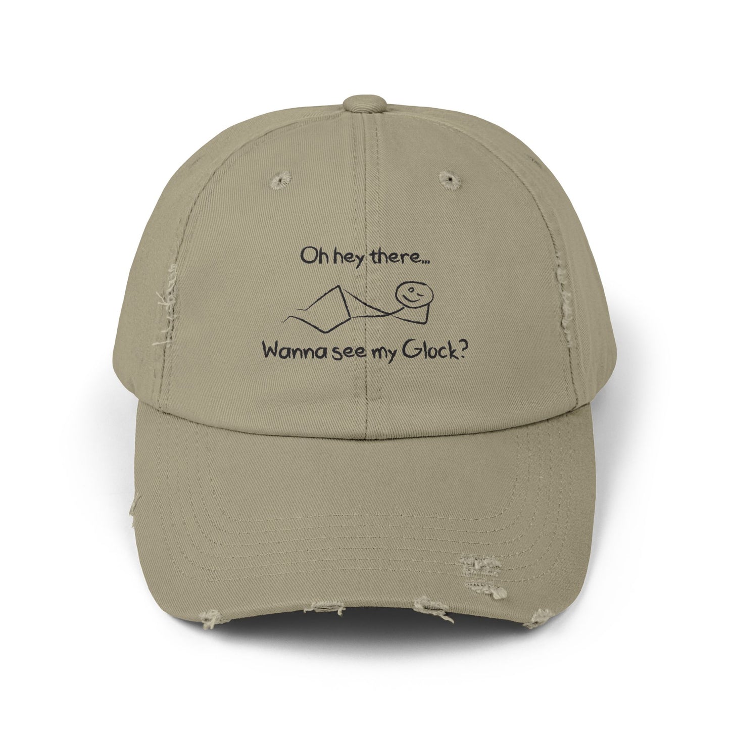 Wanna See My Glock Distressed Cap