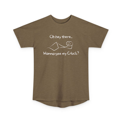 Wanna See My Glock Long Body Urban Tee