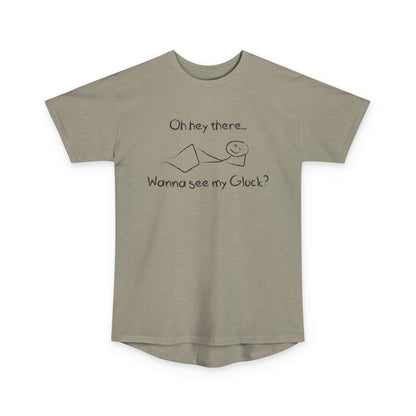 Wanna See My Glock Long Body Urban Tee