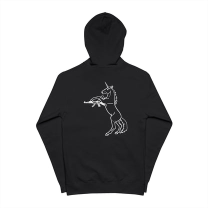 Murder Pony Fleece Zip Up Hoodie