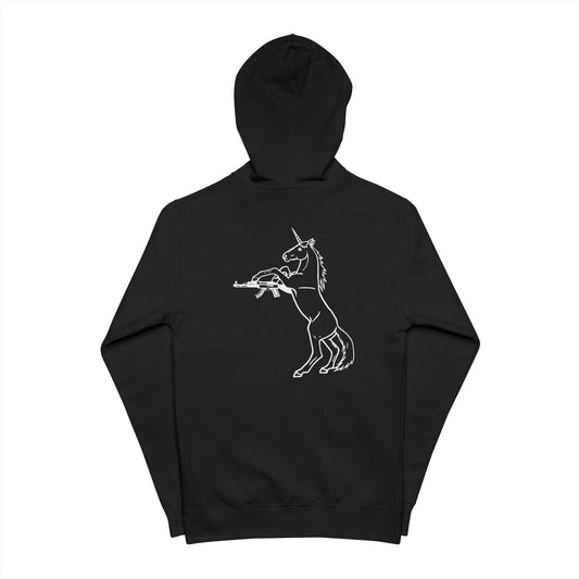 Murder Pony Fleece Zip Up Hoodie
