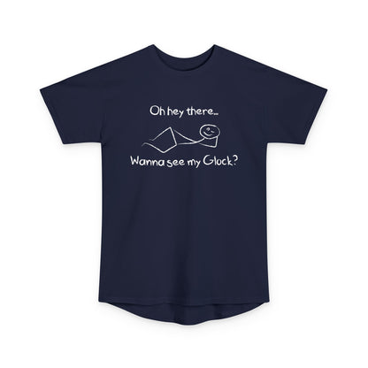 Wanna See My Glock Long Body Urban Tee