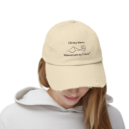 Wanna See My Glock Distressed Cap