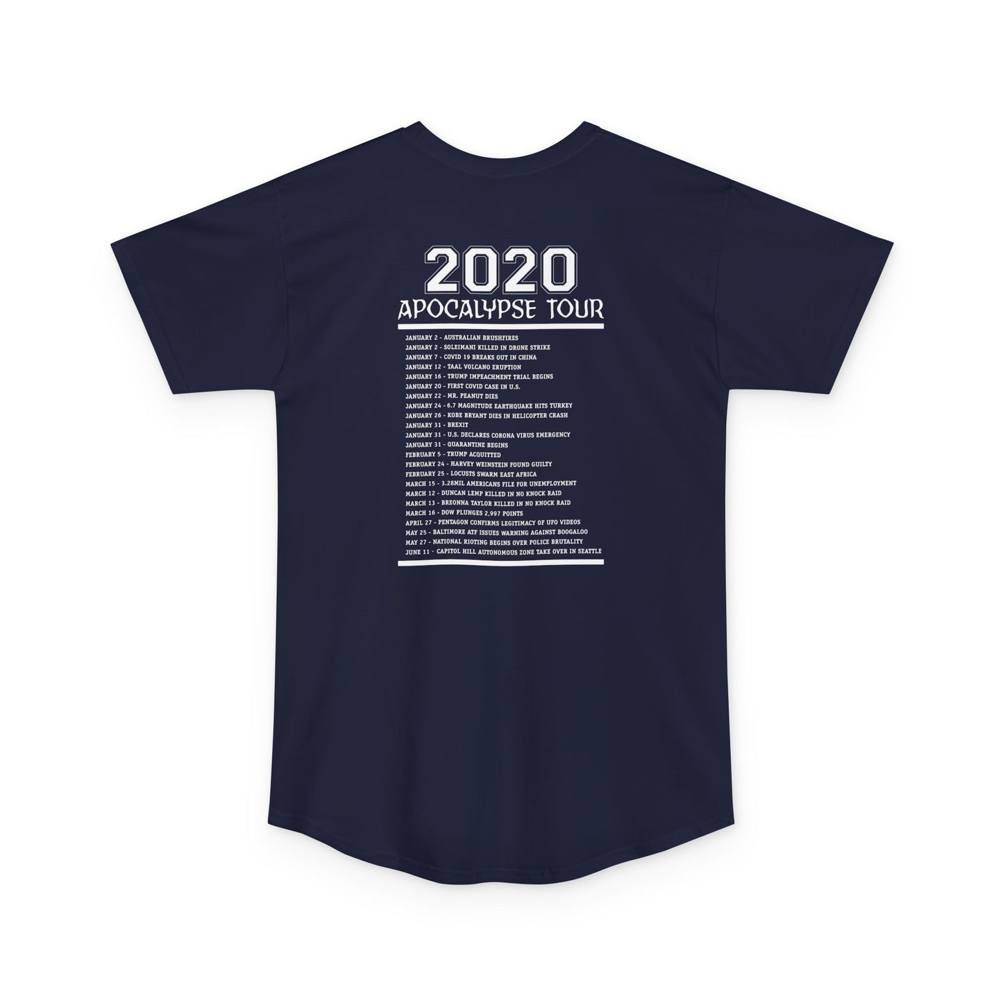 2020 Apocalypse Tour Long Body Urban Tee