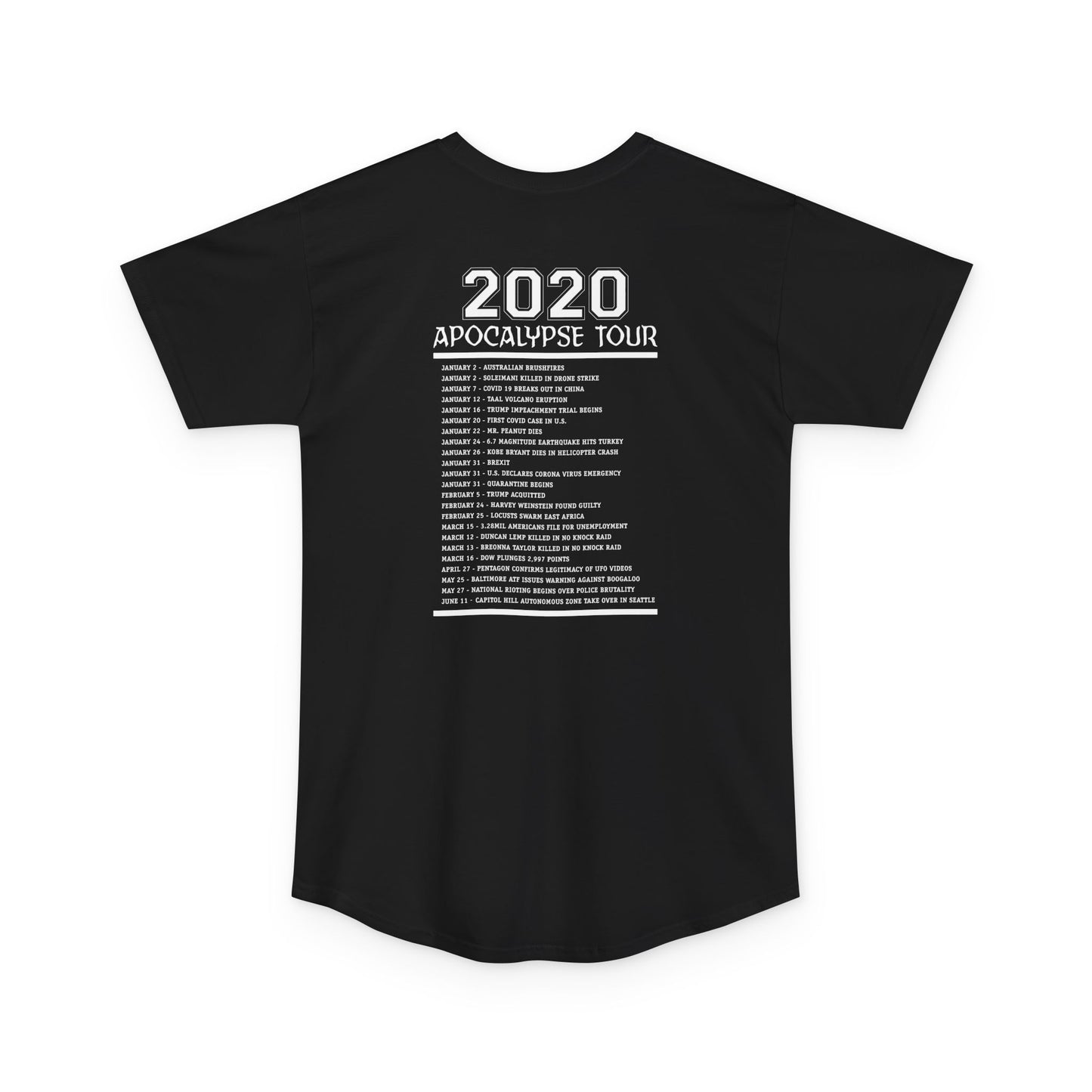 2020 Apocalypse Tour Long Body Urban Tee