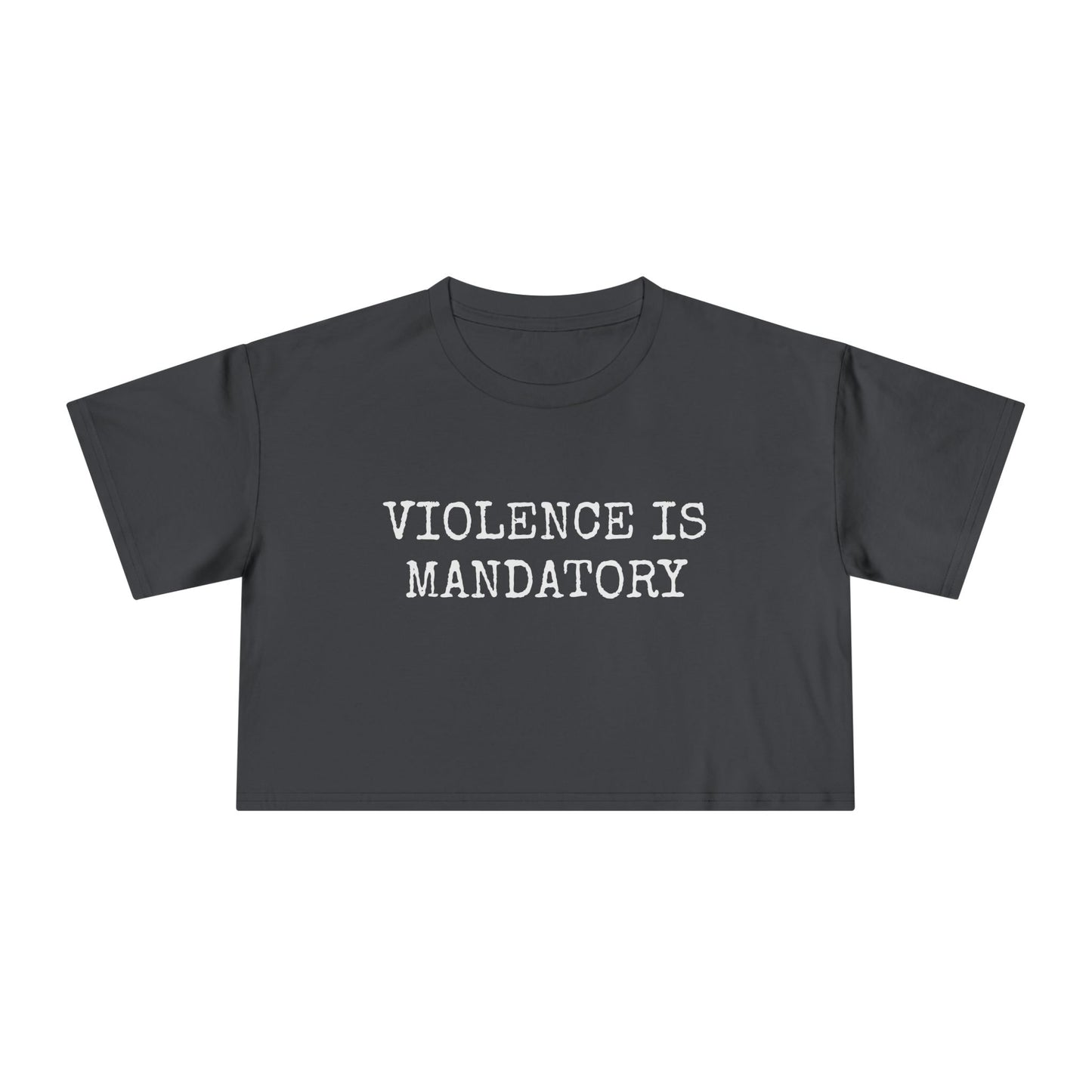 Violence is Mandatory - Dusk Women's Crop Tee
