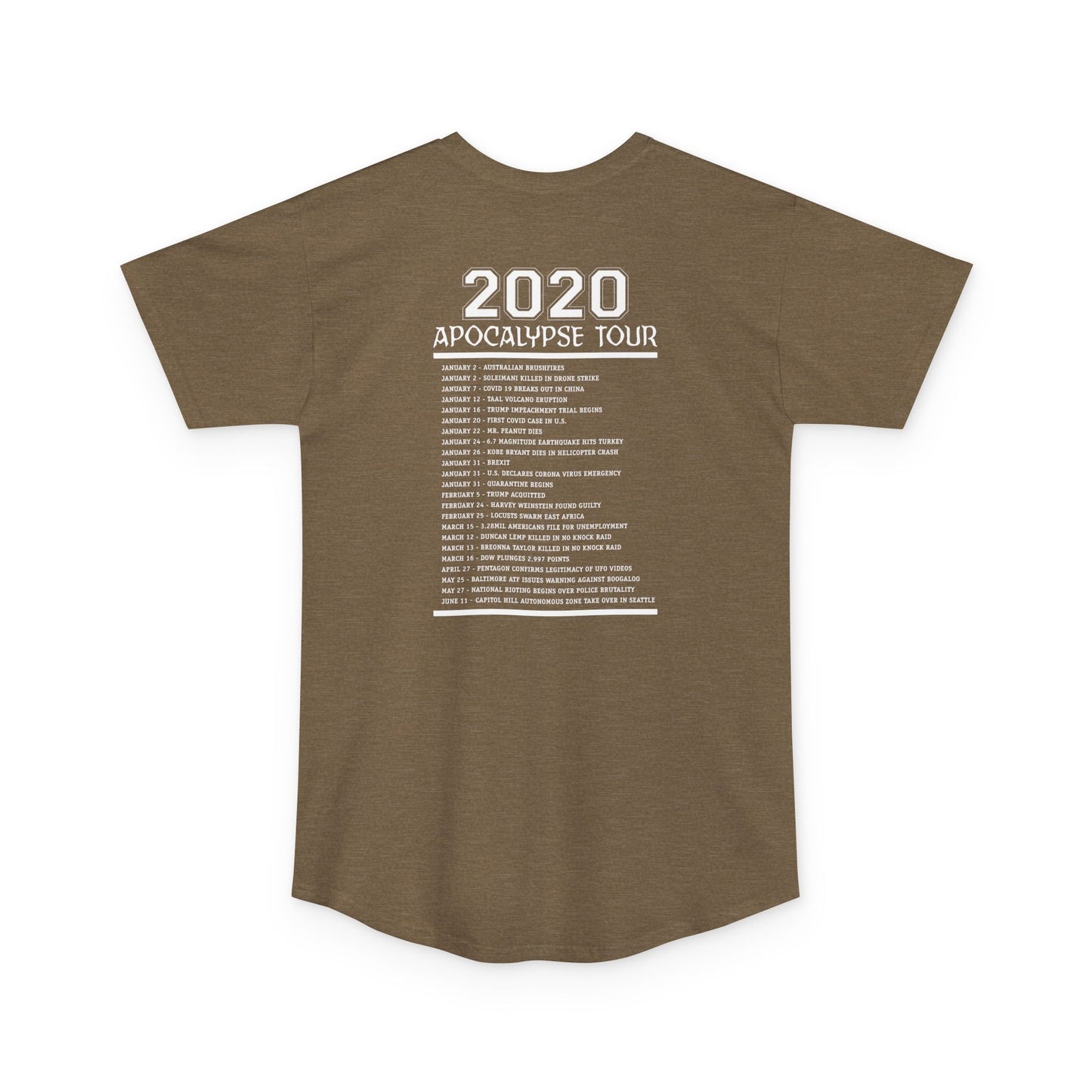 2020 Apocalypse Tour Long Body Urban Tee