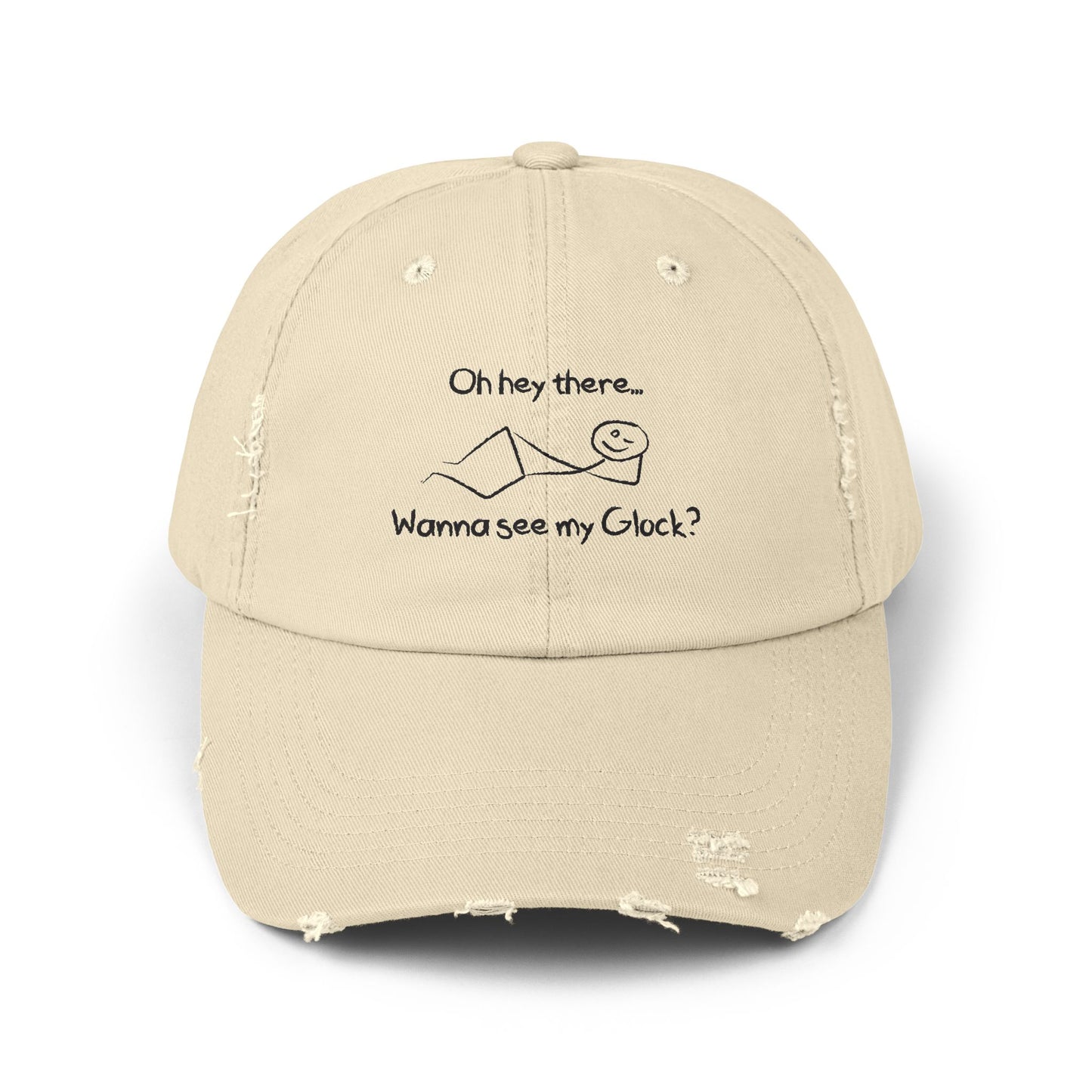 Wanna See My Glock Distressed Cap