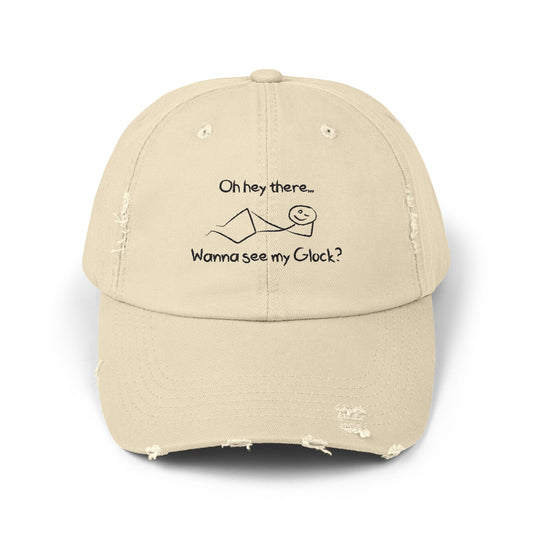Wanna See My Glock Distressed Cap