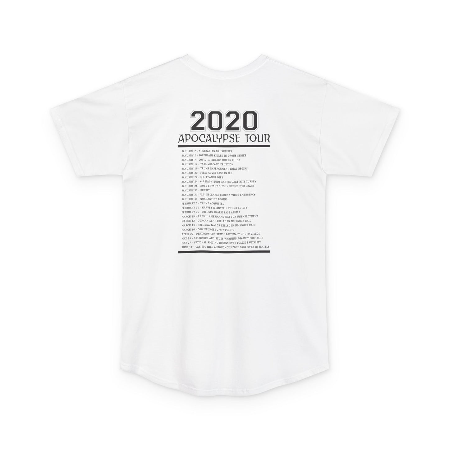 2020 Apocalypse Tour Long Body Urban Tee