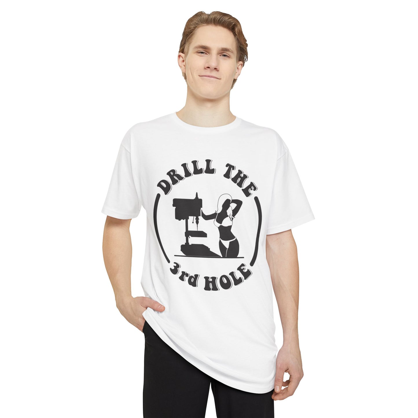 Drill the 3rd Hole Long Body Urban Tee