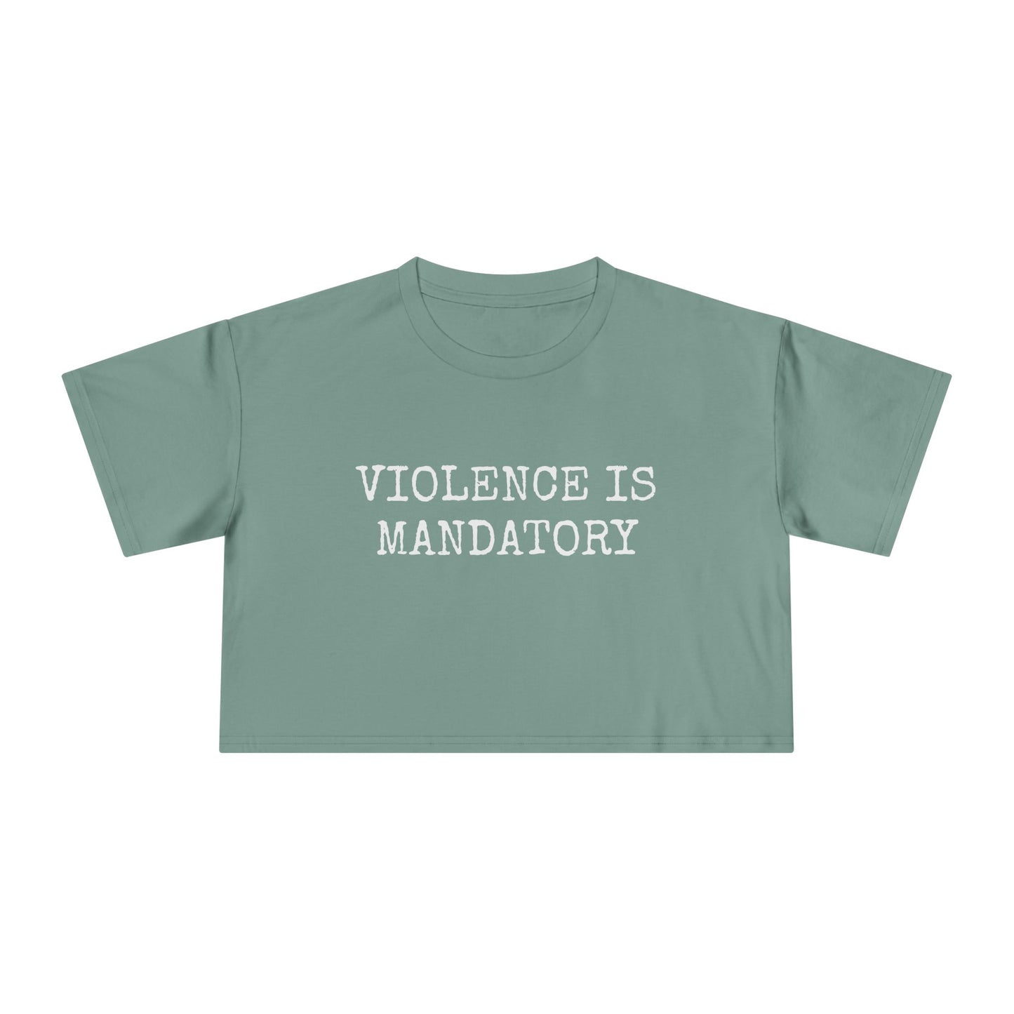 Violence is Mandatory - Dusk Women's Crop Tee