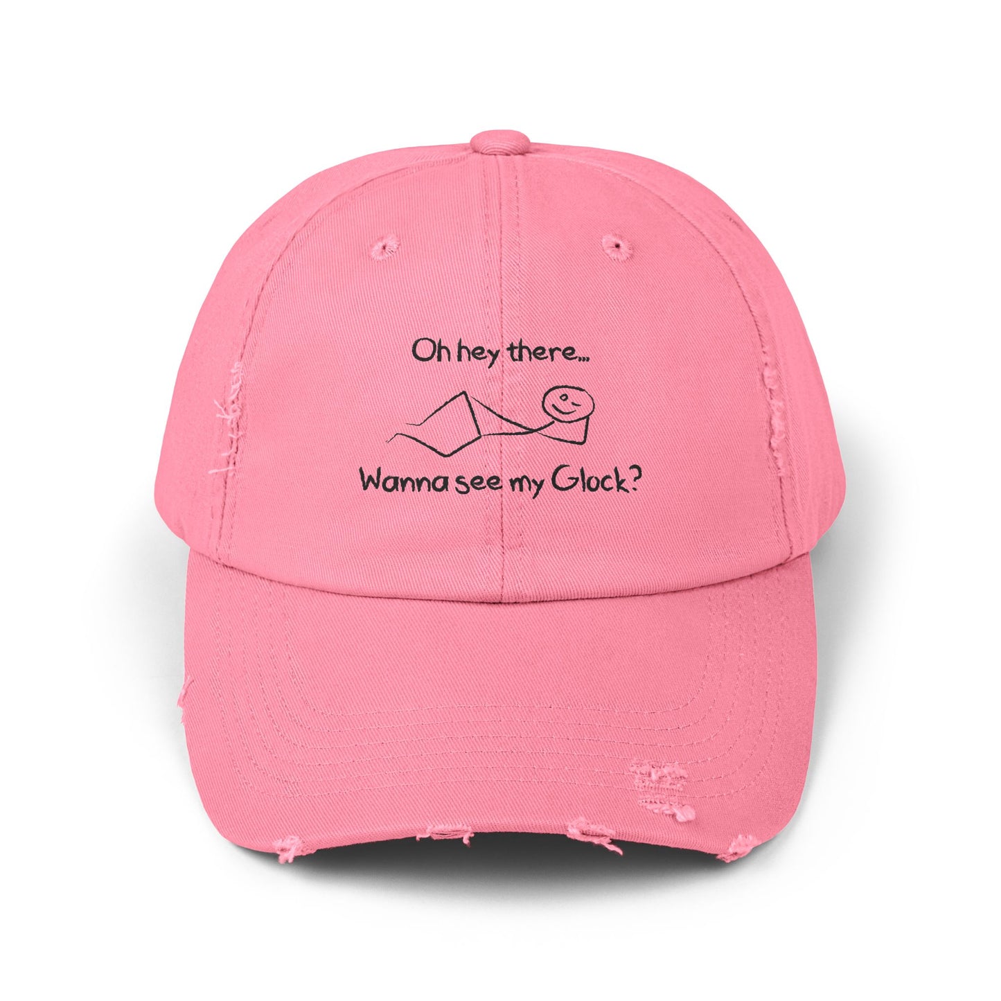 Wanna See My Glock Distressed Cap