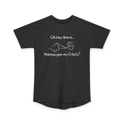 Wanna See My Glock Long Body Urban Tee