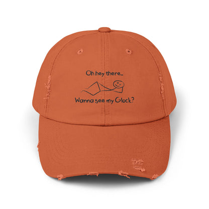 Wanna See My Glock Distressed Cap