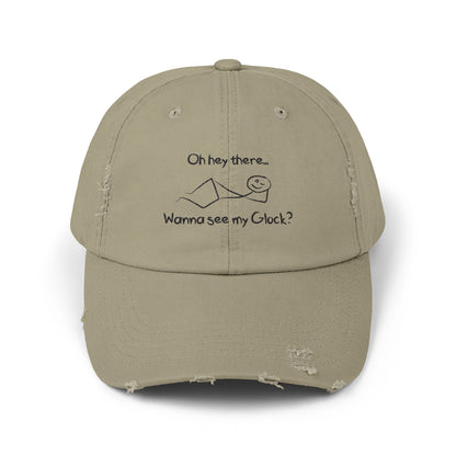 Wanna See My Glock Distressed Cap