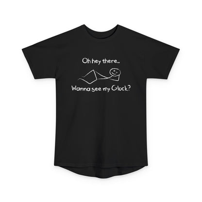 Wanna See My Glock Long Body Urban Tee